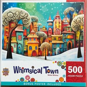 Masterpieces “Whimsical Town: Winter Whimsy” 500 piece puzzle